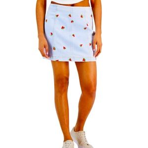 Tinseltown Seamed Mini Skirt size M